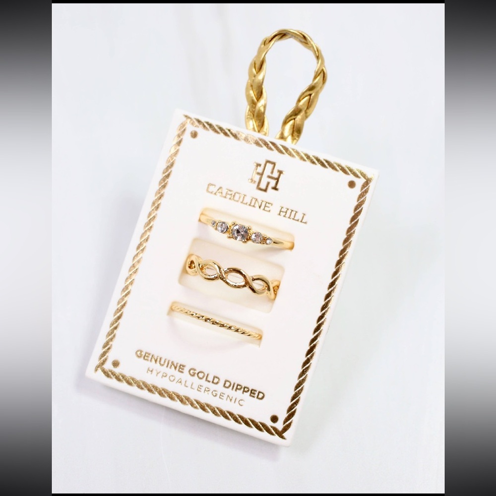 Caroline Hill Arwen Gold Ring Set